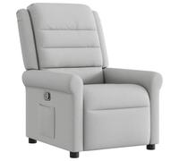 vidaXL Fauteuil inclinable Gris Nuage Tissu, Fauteuil, Fauteuil inclinable TV, Poussette, Fauteuil inclinable pour Personnes âgées, Fauteuil canapé