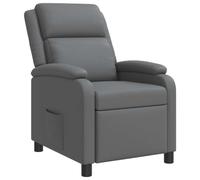 vidaXL Fauteuil inclinable Gris Simili Cuir