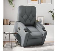 vidaXL Fauteuil inclinable Gris Similicuir