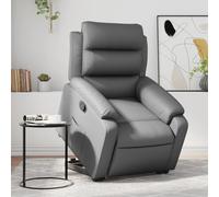 vidaXL Fauteuil inclinable Gris Similicuir