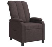 vidaXL Fauteuil inclinable Marron foncé Tissu