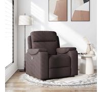 vidaXL Fauteuil inclinable Marron foncé Tissu, fauteuil, fauteuil inclinable TV, poussette, fauteuil inclinable pour 4015685