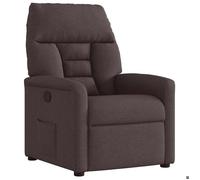 Vidaxl Fauteuil Inclinable Marron Foncé Tissu Marron