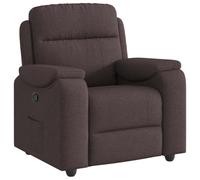 vidaXL Fauteuil inclinable Marron foncé Tissu, Fauteuil, Fauteuil inclinable TV, Poussette, Fauteuil inclinable pour Personnes âgées, Fauteuil canapé