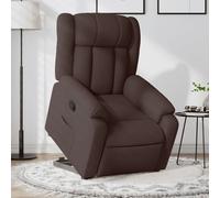 Vidaxl Fauteuil Inclinable Marron Foncé Tissu Marron