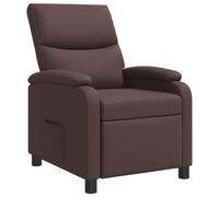 vidaXL Fauteuil inclinable Marron Simili Cuir