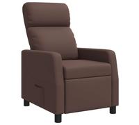 vidaXL Fauteuil inclinable Marron Simili Cuir