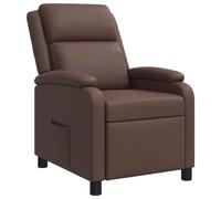 vidaXL Fauteuil inclinable Marron Simili Cuir