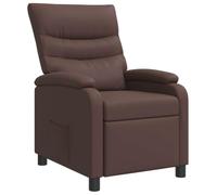 vidaXL Fauteuil inclinable Marron Simili Cuir