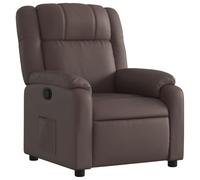 vidaXL Fauteuil inclinable Marron Similicuir