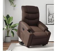 fauteuil réglable similicuir marron