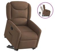Vidaxl Fauteuil Inclinable Marron Tissu Marron