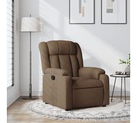 Vidaxl Fauteuil Inclinable Marron Tissu Marron