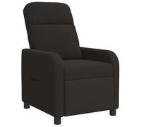 vidaXL Fauteuil inclinable Noir Bouclé