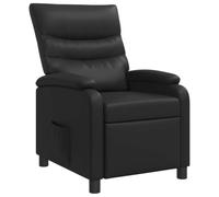 vidaXL Fauteuil inclinable Noir Simili Cuir