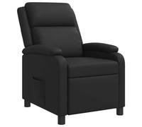 vidaXL Fauteuil inclinable Noir Simili Cuir