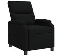 vidaXL Fauteuil inclinable Noir Tissu
