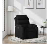 vidaXL Fauteuil inclinable Noir Tissu
