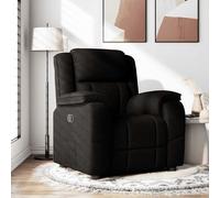 Vidaxl Fauteuil Inclinable Noir Tissu Noir
