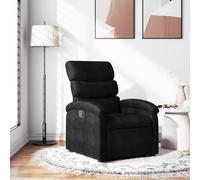 Vidaxl Fauteuil Inclinable Noir Tissu Noir