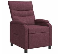 vidaXL Fauteuil inclinable Pourpre Tissu