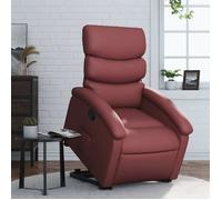vidaXL Fauteuil inclinable 3204044 Similicuir Rouge bordeaux