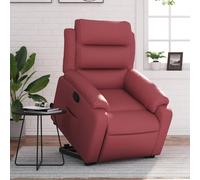 Vidaxl Fauteuil Inclinable Rouge Bordeaux Similicuir Rouge