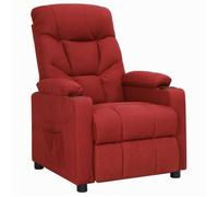 vidaXL Fauteuil inclinable Rouge bordeaux, Tissu.