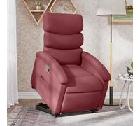 vidaXL Fauteuil inclinable rouge bordeaux tissu Rouge