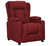 vidaXL Fauteuil inclinable Rouge bordeaux Tissu, 25kg