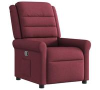 vidaXL Fauteuil verstelbaar stof wijnrood4015639 Rouge G