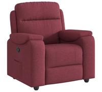 vidaXL Fauteuil inclinable Rouge Bordeaux Tissu, Fauteuil, Fauteuil inclinable TV, Poussette, Fauteuil inclinable pour Personnes âgées