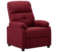 Vidaxl Fauteuil Inclinable Rouge Bordeaux Tissu Rouge