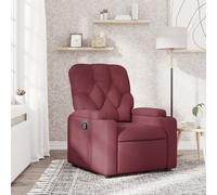Vidaxl Fauteuil Inclinable Rouge Bordeaux Tissu Rouge