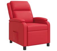 vidaXL Fauteuil inclinable Rouge Simili Cuir