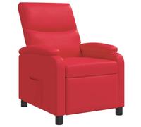 vidaXL Fauteuil inclinable Rouge Simili Cuir