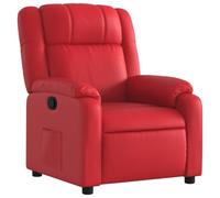 vidaXL Fauteuil inclinable Rouge Similicuir