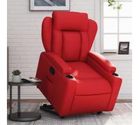 vidaXL Fauteuil inclinable Rouge Similicuir