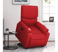 vidaXL Fauteuil inclinable Rouge Similicuir