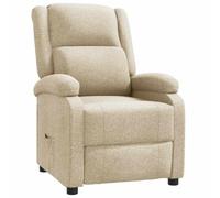 Vidaxl Fauteuil Inclinable Crème Tissu