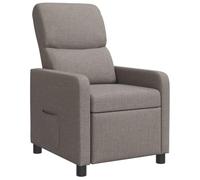 vidaXL Fauteuil inclinable Taupe