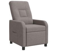 vidaXL Fauteuil inclinable Taupe Tissu