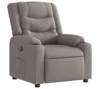 vidaXL Fauteuil inclinable Taupe Tissu