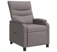 vidaXL Fauteuil inclinable Taupe Tissu