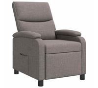 vidaXL Fauteuil inclinable Taupe Tissu