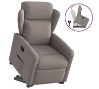 Vidaxl Fauteuil Inclinable Taupe Tissu