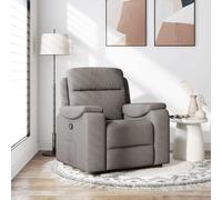 vidaXL Fauteuil inclinable Taupe Tissu