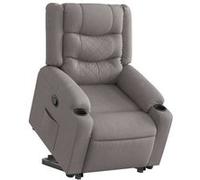 Fauteuil inclinable taupe tissu 3310265