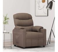 Vidaxl Fauteuil Inclinable Taupe Tissu
