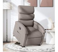 vidaXL Fauteuil inclinable taupe tissu, chaise inclinable, fauteuil inclinable pour personnes âgées, fauteuil releveur 3203986
